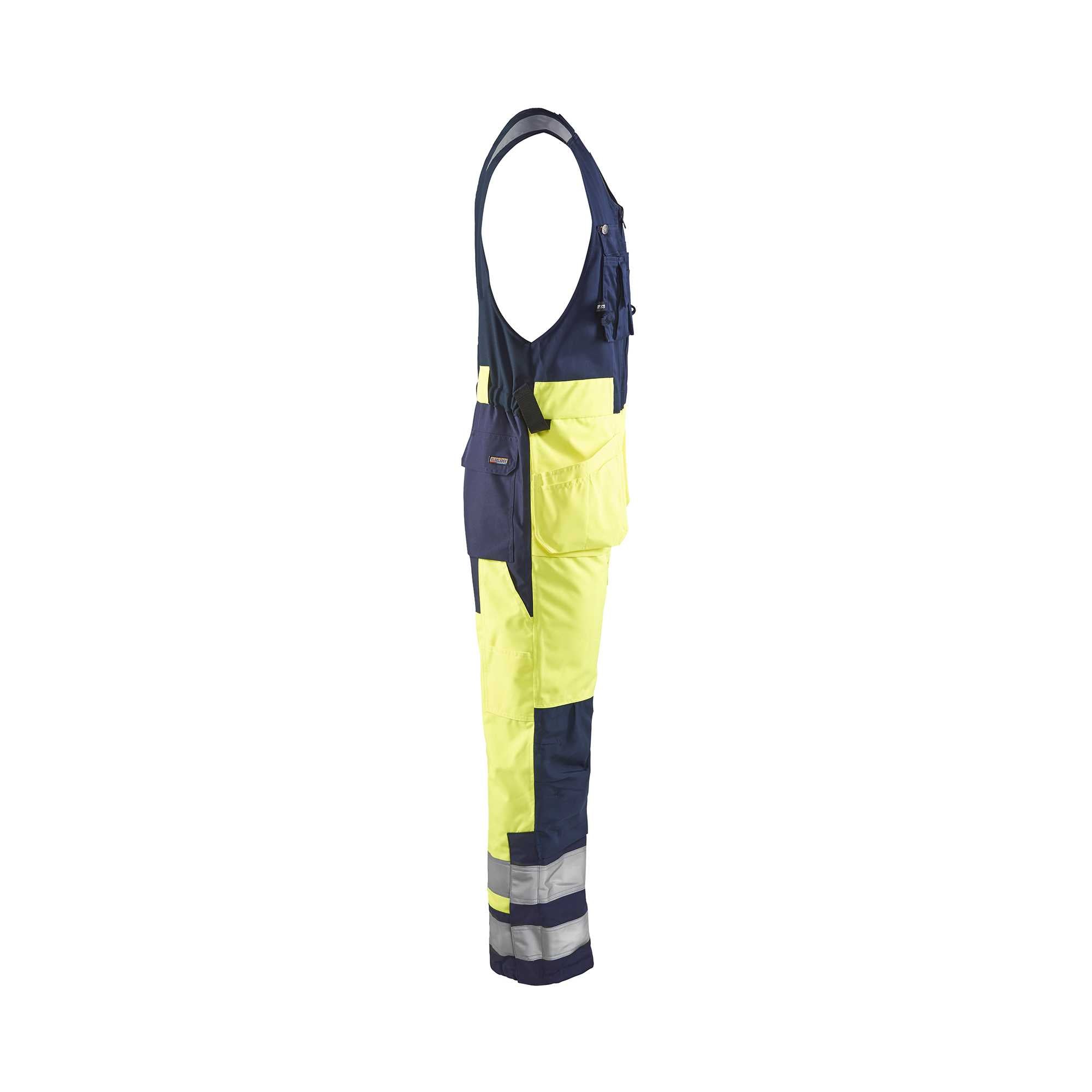 BLAKLADER 85041977 Hi Vis Sleeveless Winter Overalls Hi Vis Reflective Work Overall Men - Waterproof